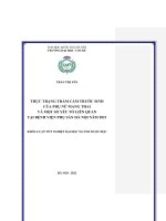 Thực trạng trầm cảm trước sinh của phụ nữ mang thai và một số yếu tố liên quan tại bệnh viện phụ sản hà nội năm 2021