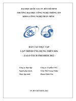 Báo Cáo Thực Tập Lập Trình Ứng Dụng Trên Ios - Zalo Tech Fresher 2022.Pdf