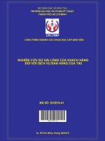 Hcmute nghiên cứu sự hài lòng của khách hàng đối với dịch vụ bán hàng của tiki