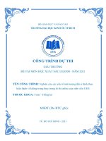 Công trình nghiên cứu các yếu tố ảnh hưởng đến ý định thực hiện hành vi không trung thực trong kì thi online của sinh viên ueh