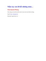 Nắm tay em đi hết những mùa…   như quỳnh phùng