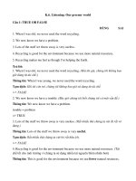 Trắc nghiệm tiếng anh lớp 6 có đáp án – kết nối tri thức phần  (1)