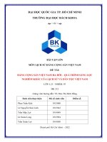 Tiểu luận đảng cộng sản việt nam ra đời – quá trình sàng lọc nghiêm khắc của lịch sử và dân tộc việt nam