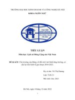 Chủ trương của đảng về đổi mới mô hình tăng trưởng, cơcấu lại nền kinh tế giai đoạn 2016 2021