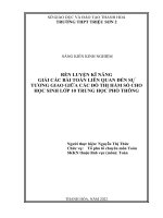 Skkn rèn luyện kĩ năng giải các bài toán liên quan đến sự tương giao giữa các đồ thị hàm số cho học sinh lớp 10 trung học phổ thông