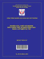 Hcmute nghiên cứu, thiết kế modem điều khiển thiết bị điện thông qua mạng lưới điện hạ thế