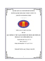 Đề tài quá trình cư trú tại di chỉ bến đò trong hệ thống di tích lưu vực sông đồng nai
