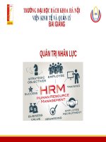Bài giảng Quản trị nhân lực: Chương mở đầu - Tổng quan