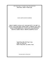 Skkn phát triển năng lực giải quyết vấn đề và sáng tạo cho học sinh lớp 11 thông qua bài toán tính khoảng cách giữa hai đường thẳng chéo nhau trong không gian