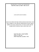 Skkn một số giải pháp giúp học sinh giải được một số bài toán trắc nghiệm về viết phương trình đường thẳng trong không gian oxyz, nhằm nâng cao chất lượng thi tốt nghiệp thpt