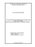 Skkn sử dụng phương pháp hình học giúp học sinh lớp 12 giải nhanh một số bài toàn min, max của mô đun số phức