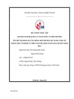 Đánh giá tác động môi trường dự án hạ tầng kỹ thuật khu tái định cư phía nam thị trấn ngãi giao, huyện châu đức