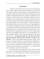 Vận dụng phương pháp dãy số thời gian phân tích biến động tổng chi bhxh ở thanh hoá thời kỳ 1999 2005 và dự đoán cho năm 2006 2007