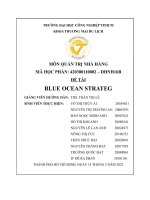Tiểu luận môn quản trị nhà hàng đề tài blue ocean strateg