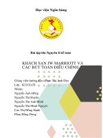 Giới thiệu khái quát về khách sạn jw marriott