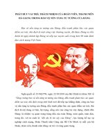 Phát huy vai trò, trách nhiệm của đoàn viên, thanh niên trong bảo vệ nền tảng tư tưởng của đảng