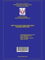 (Đồ án hcmute) thiết kế và xây dựng ứng dụng business weather