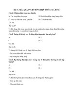 Trắc nghiệm công nghệ lớp 6 có đáp án – kết nối tri thức phần  (9)