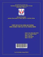(Đồ án hcmute) thiết kế và thi công hệ thống điều khiển thiết bị từ xa thông minh