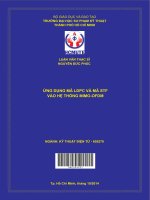 (Luận văn thạc sĩ hcmute) ứng dụng mã ldpc và mã stf vào hệ thống mimo ofdm