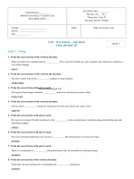 Word form   tiếng anh 10