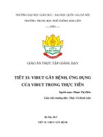 Các yếu tố ảnh hưởng đến sinh trưởng của vi sinh vật bài 31