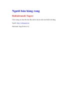 Người bán hàng rong   rabindranath tagore