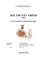 Bài thuyết trình môn chủ nghĩa xã hội khoa học