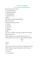 Trắc nghiệm văn lớp 6 có đáp án – cánh diều bài  (44)