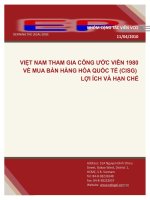 Việt Nam Tham Gia Công Ước Viên 1980 Về Mua Bán Hàng Hóa Quốc Tế (Cisg) Lợi Ích Và Hạn Chế.pdf
