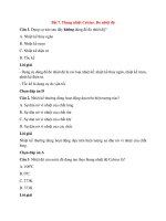 Trắc nghiệm khoa học tự nhiên lớp 6 có đáp án – chân trời sáng tạo phần  (7)