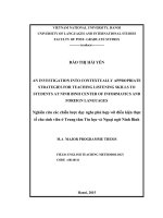 An Investigation Into Contextually Appropriate Strategies For Teaching Listening Skills To Students At Ninh Binh Center Of Informatics And Foreign.pdf
