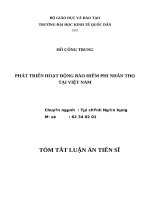 Phát triển hoạt động bảo hiểm phi nhân thọ tại việt nam tt