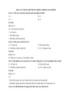 Trắc nghiệm công nghệ lớp 6 có đáp án – chân trời sáng tạo bài  (6)