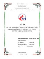 Đề Xuất Công Nghệ Xử Lí Nước Thải Sản Xuất Cà Phê Hòa Tan 4489340.Pdf