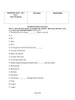 Midterm test  b1 nguyen thien kim huyen