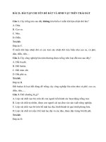 Trắc nghiệm địa lí lớp 6 có đáp án – chân trời sáng tạo bài  (22)