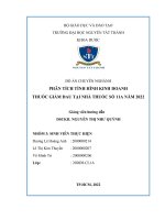 Đồ Án Phân Tích Tình Hình Kinh Doanh Thuốc Giảm Đau Tại Nhà Thuốc Số 11A Năm 2022.Pdf