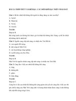 Trắc nghiệm địa lí lớp 6 có đáp án – chân trời sáng tạo bài  (14)