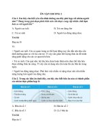 Trắc nghiệm công nghệ lớp 6 có đáp án – chân trời sáng tạo bài  (9)