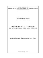 Mô Hình Markov Ẩn Và Ứng Dụng Xây Dựng Hệ Thống Nhận Dạng Tiếng Nói 7746315.Pdf