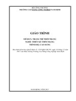 Giáo trình mô đun trang trí thời trang nghề thiết kế thời trang