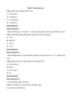 Trắc nghiệm địa lí lớp 7 có đáp án – cánh diều bài  (17)