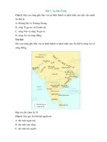 Trắc nghiệm lịch sử lớp 6 có đáp án – cánh diều bài  (3)