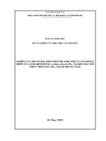 Nghiên Cứu Một Số Đặc Điểm Phân Bố, Sinh Thái Và Tái Sinh Tự Nhiên Của Loài Khôi Nhung (Ardisia Silvestris Pit..) Tại Khu Bảo Tồn Thiên Nhiên Sơn Trà, Thành Phố Đà Nẵng 6370910.Pdf