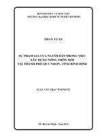 Sự Tham Gia Của Người Dân Trong Việc Xây Dựng Nông Thôn Mới Tại Thành Phố Quy Nhơn, Tỉnh Bình Định 6666205.Pdf