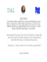 Ứng Dụng Phần Mềm Mã Nguồn Mở Trong Giáo Dục Và Qnản Lý Thư Viện, Đáp Ứng Các Yêu Cầu Trong Đánh Giá, Kiểm Định Chất Lượng Và Xếp Hạng Trường Đại Học, Cao Đẳng.pdf