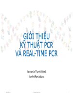 Kỹ Thuật Pcr Đọc Kết Pcr Thiết Kế Đoạn Mồi (Primer) Kỹ Thuật Real-Time Pcr Một Số Câu Hỏi Trắc Nghiệm.pdf