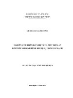 Nghiên cứu phân bố nhiệt của máy biến áp lõi thép vô định hình khi bị sự cố ngắn mạch