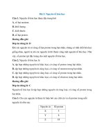 Trắc nghiệm khoa học tự nhiên lớp 7 có đáp án – chân trời sáng tạo bài  (2)